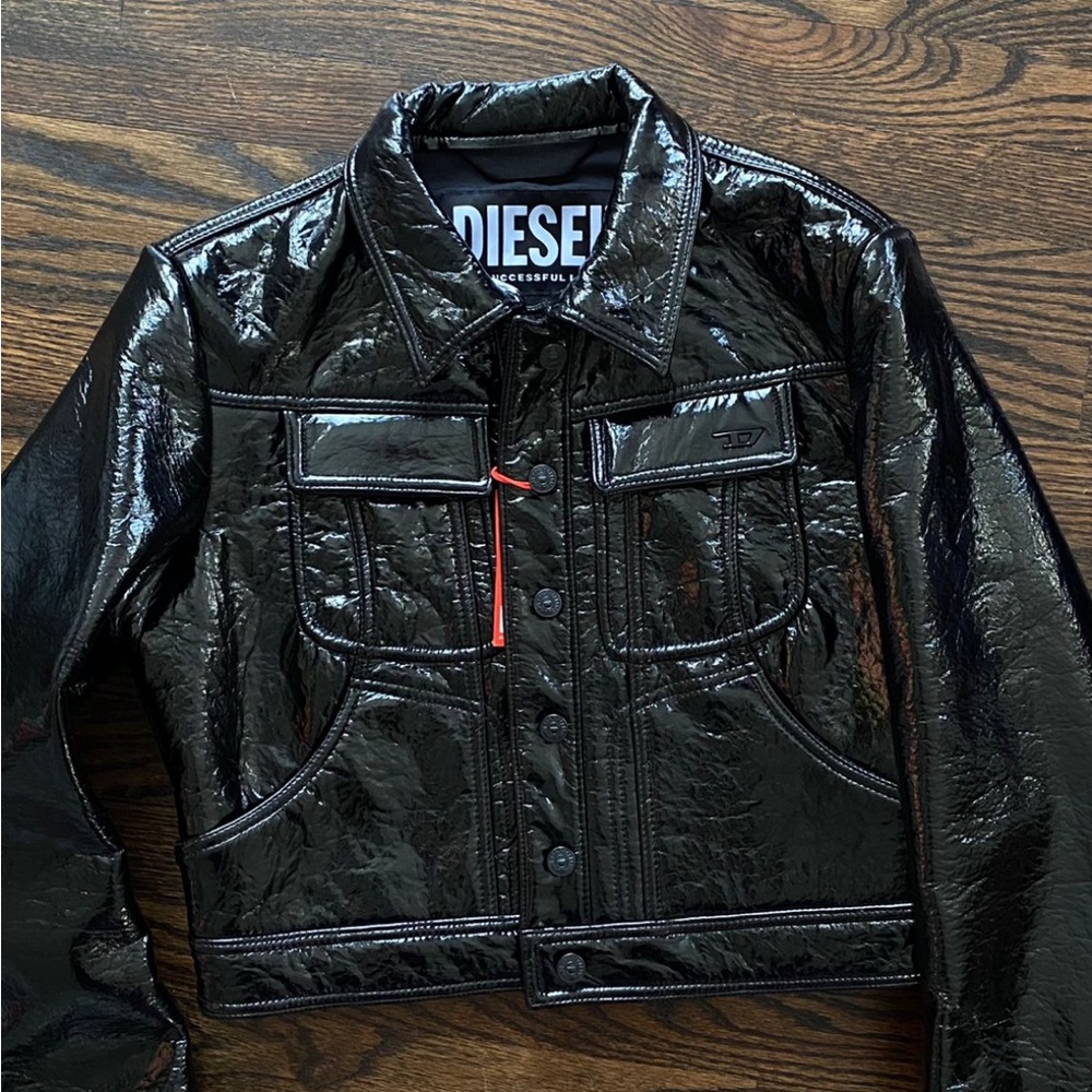 Diesel Shiny Black Men's Jacket